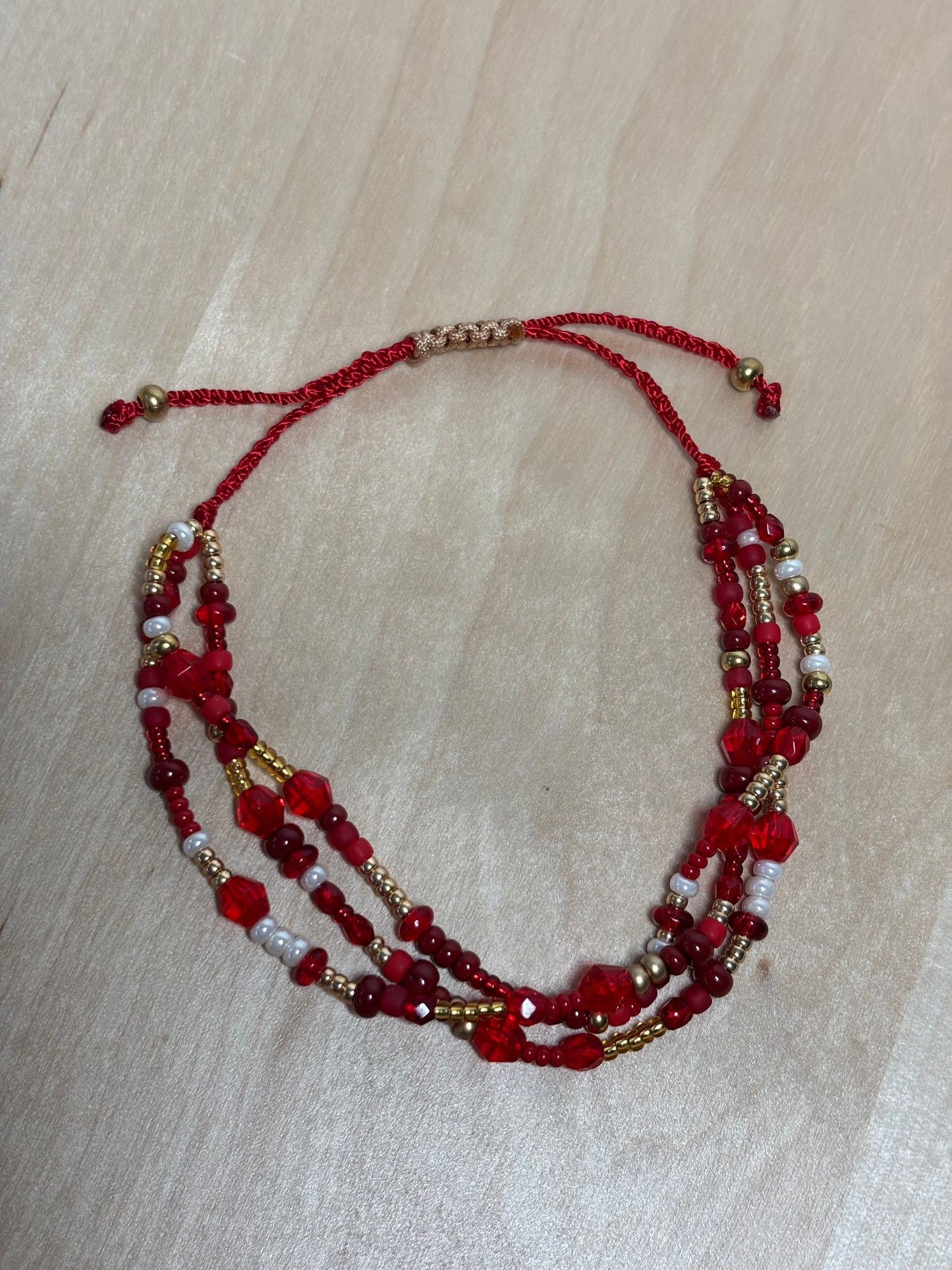Adjustable Czech Glass Bracelet