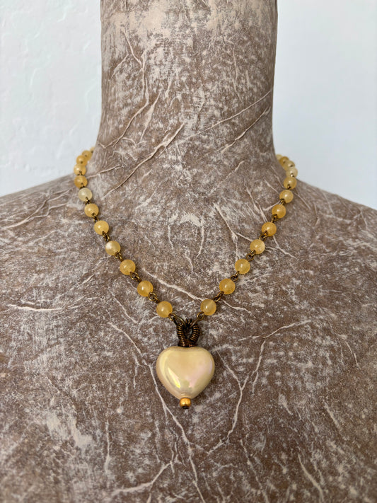 Ceramic Heart Necklace