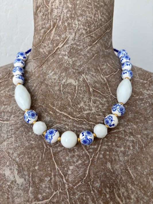 Ceramic & Glass Necklace